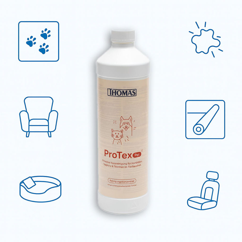 картинка Концентрат для чистки THOMAS PROTEX PET 1000 мл (787283) от Интернет-магазин THOMAS