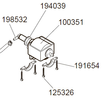 картинка Пластмассовая скоба крепления помпы (191654) от Интернет-магазин THOMAS