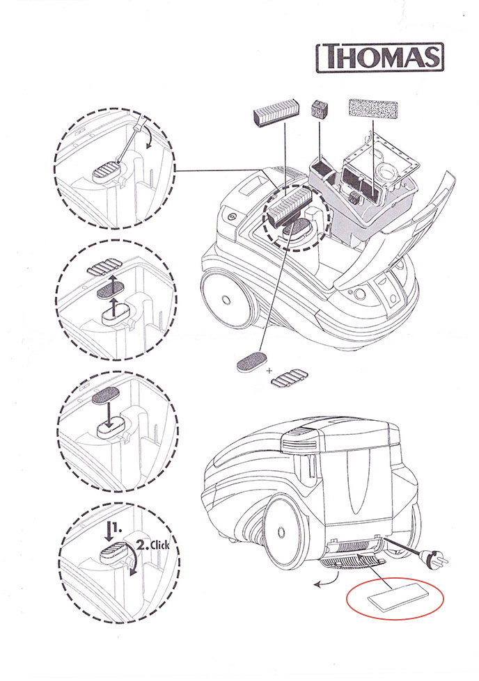 картинка Микрофильтр THOMAS TWIN (195255) от Интернет-магазин THOMAS